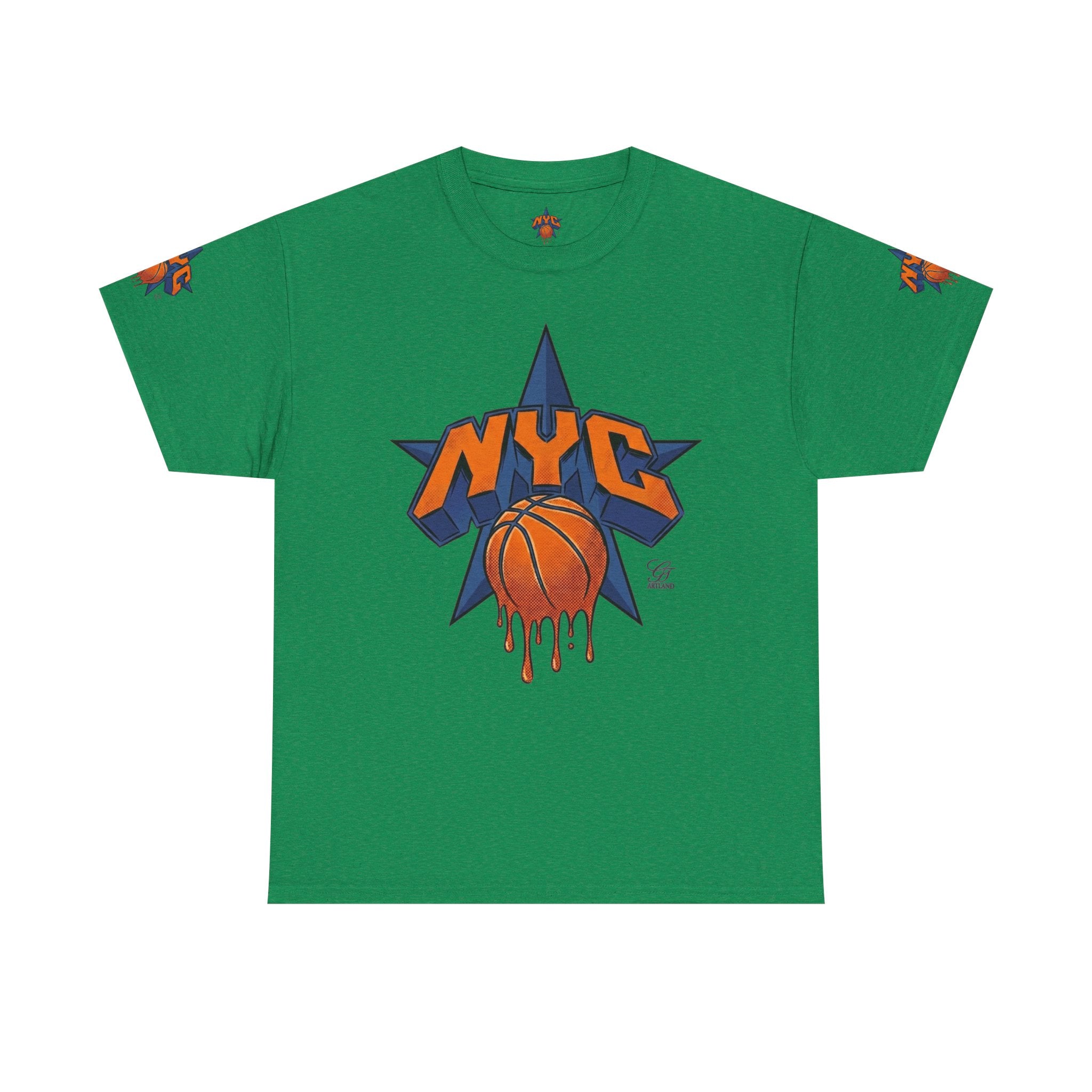NYC Dripping Basketball Tee | New York City Hoops Shirt by GT Artland