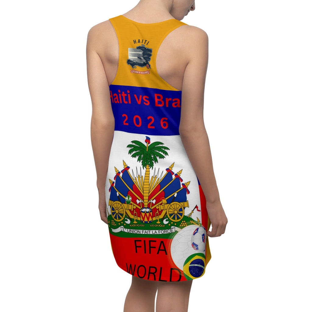 Soccer Football Haitian 2026  Dress |World Cup Football Racerback Dress