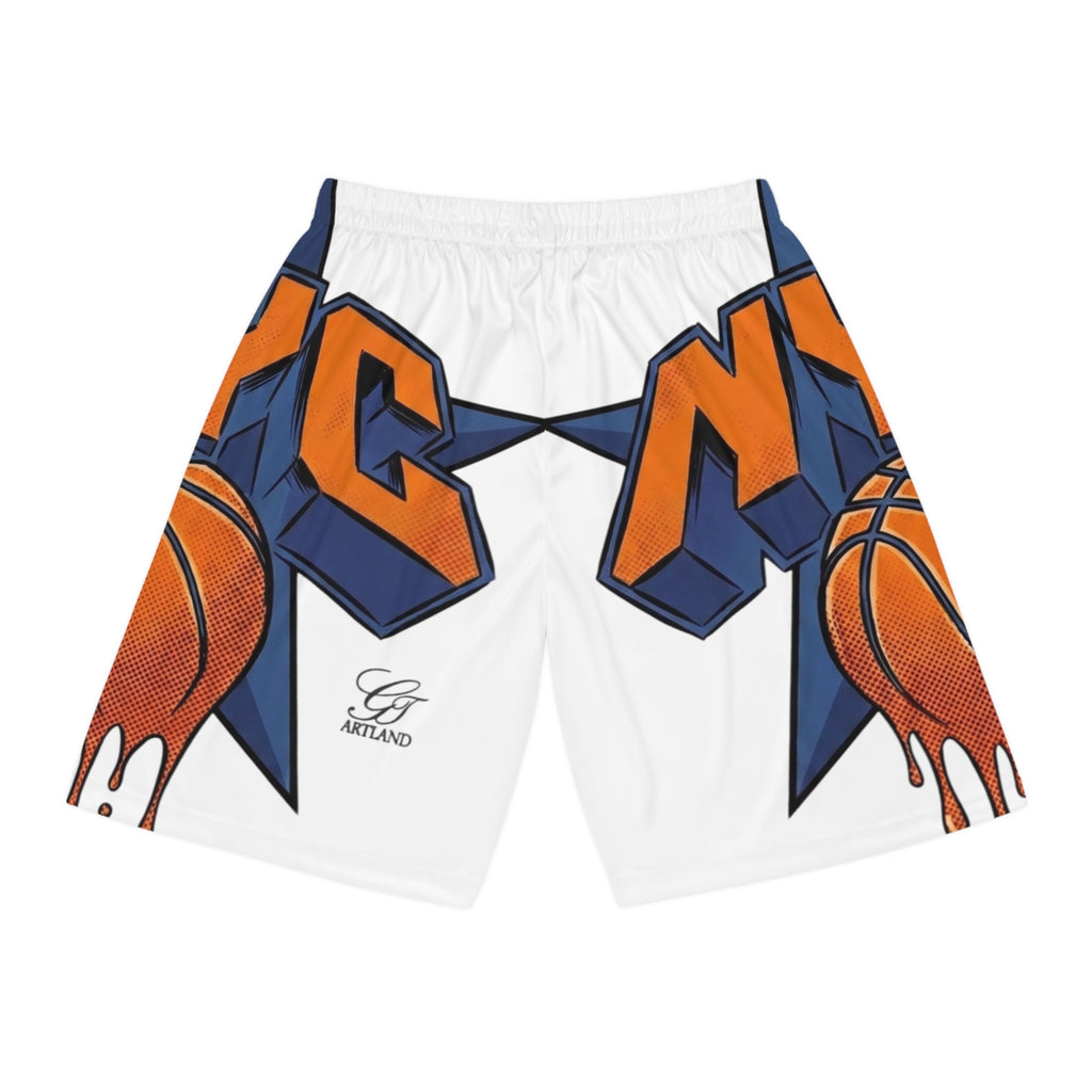 NY Graffiti Basketball Shorts | All-Over Print by GT Artland