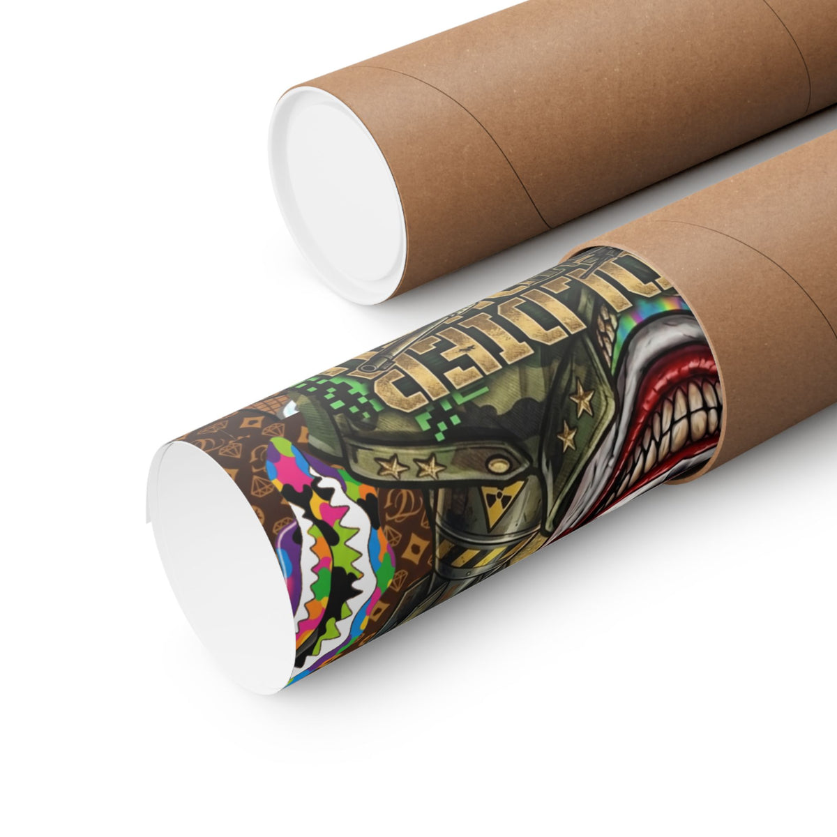GT Soldier Clown Soldier | Military Tank Square Poster by GT Artland