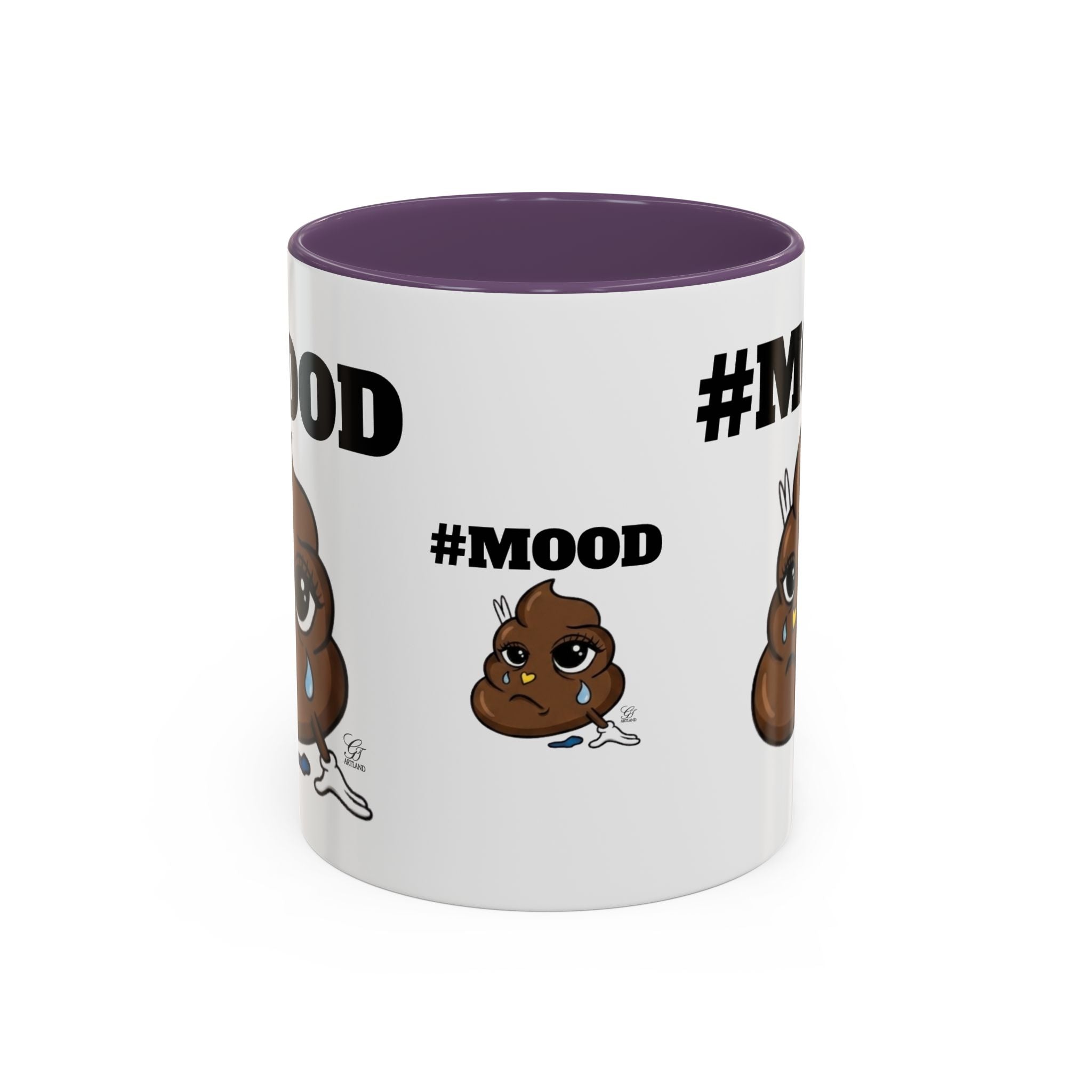 #MOOD Poop Emoji Accent Coffee Mug — Funny 11/15oz Novelty Mug by GT Artland