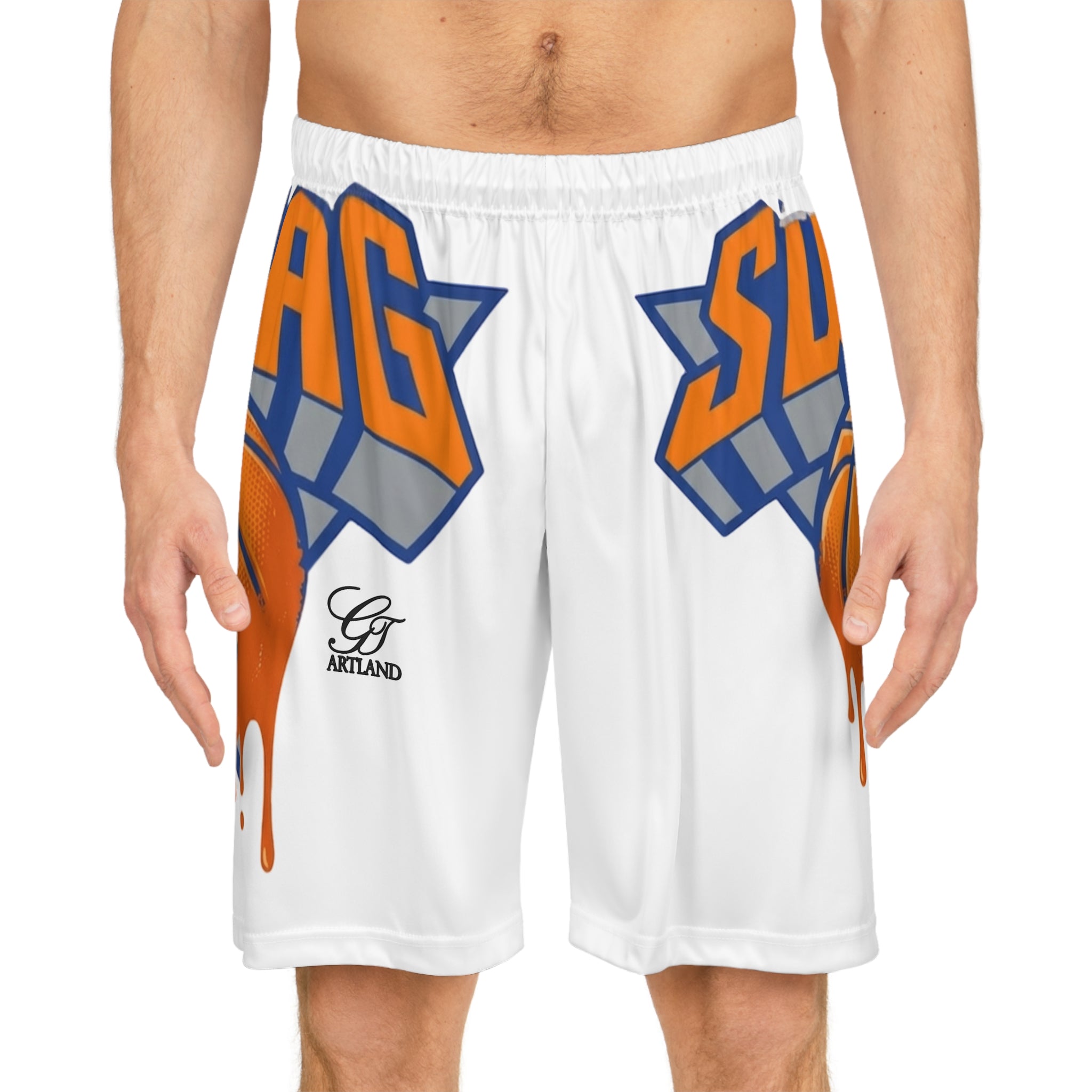 Dripping Basketball Graphic Shorts | Athletic Shorts by GT Artland