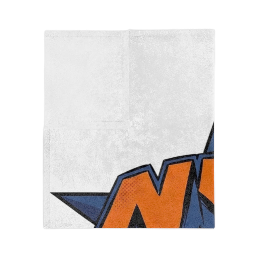 NYC Dripping Basketball Blanket | Velveteen Microfiber Blanket by GT Artland