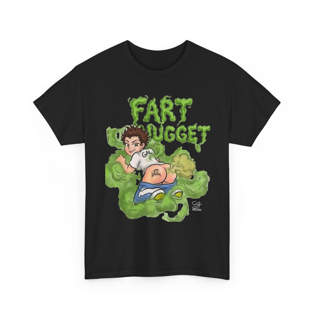 Fart Nugget graphic tee | Funny cartoon kid fart illustration T-Shirt