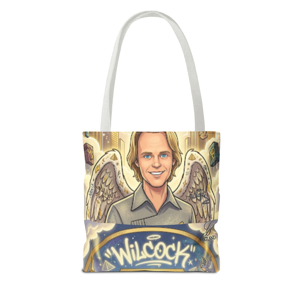 Wilcock Angel Wings Portrait Tote Bag – Illustrated Memorial/Tribute Carryall by GT Artland