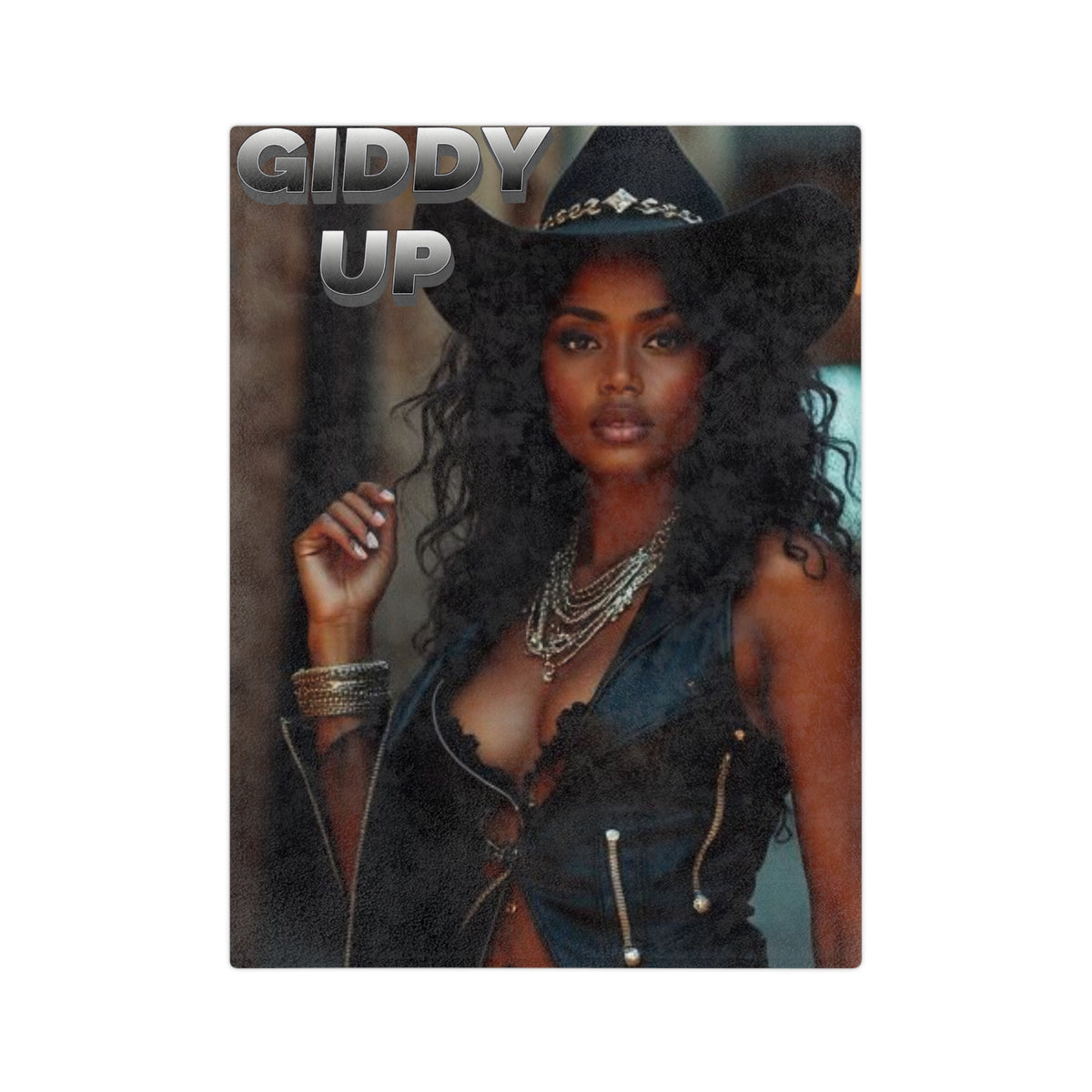 Giddy Up Cowboy Velveteen Microfiber Blanket-Throw