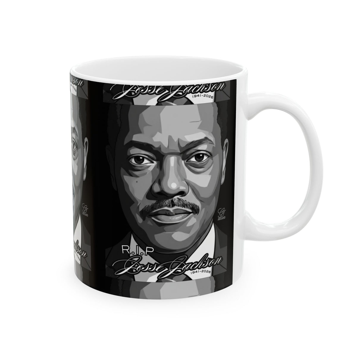 Jesse Jackson Legacy Black and White Ceramic Mug