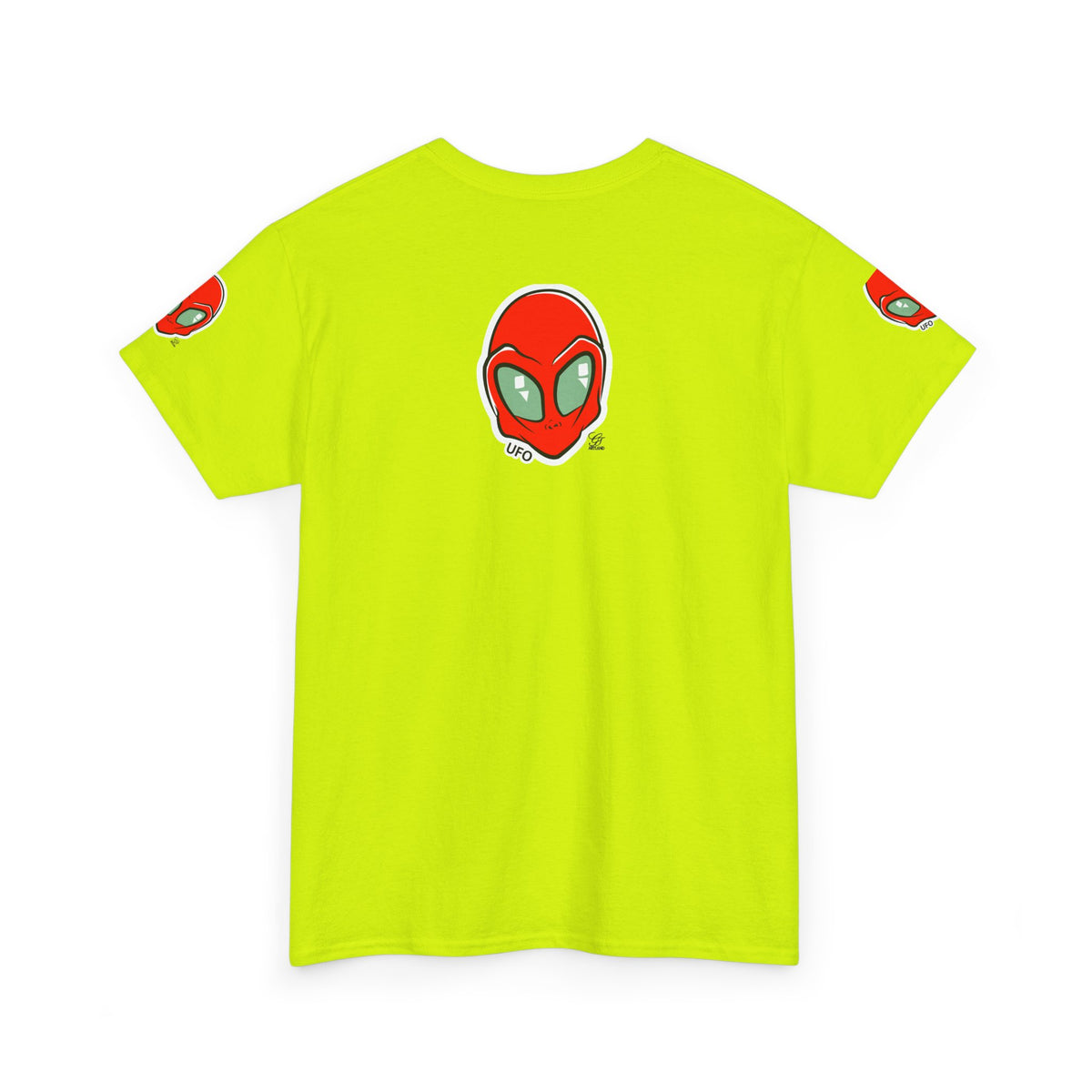 Red Alien Head UFO Tee | Retro Space Graphic T-Shirt