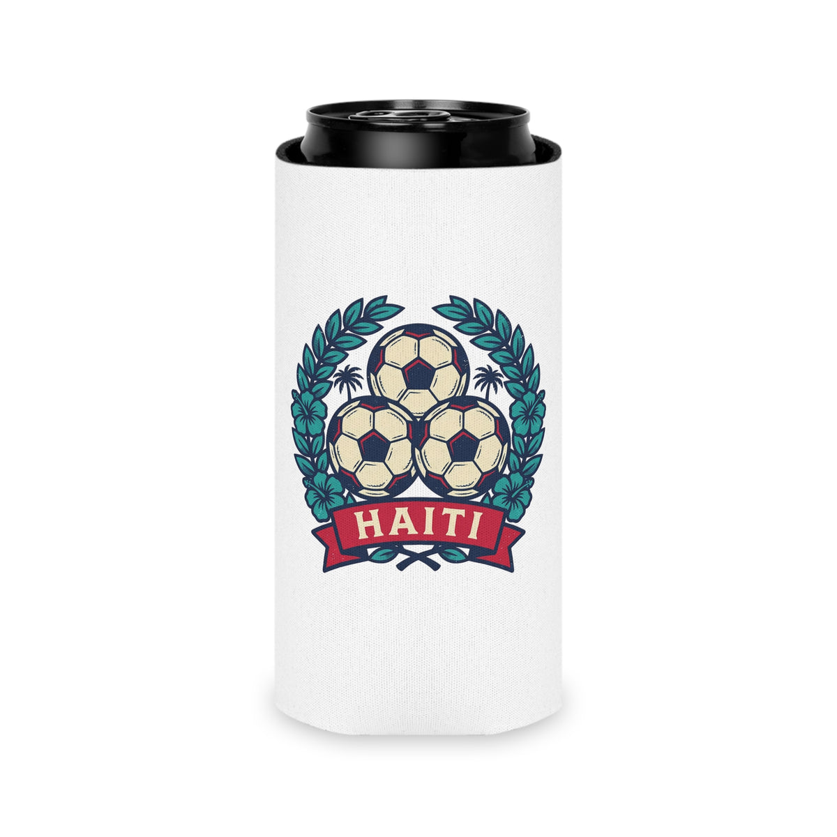Haitian Soccer Can Cooler | Tall Can Cooler