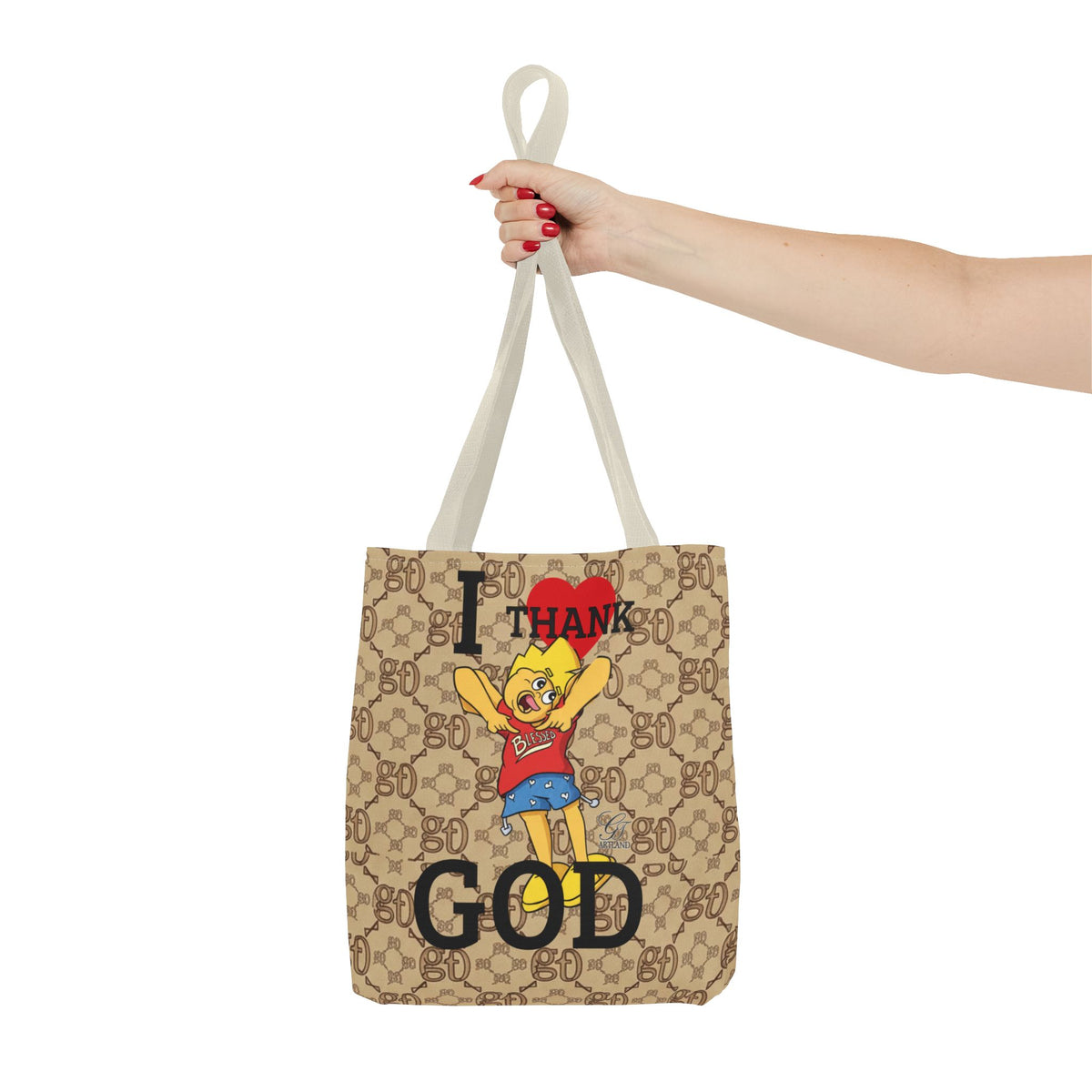 I  Thank God Tote Bag | URBAN CARTOON BY GT ARTLAND