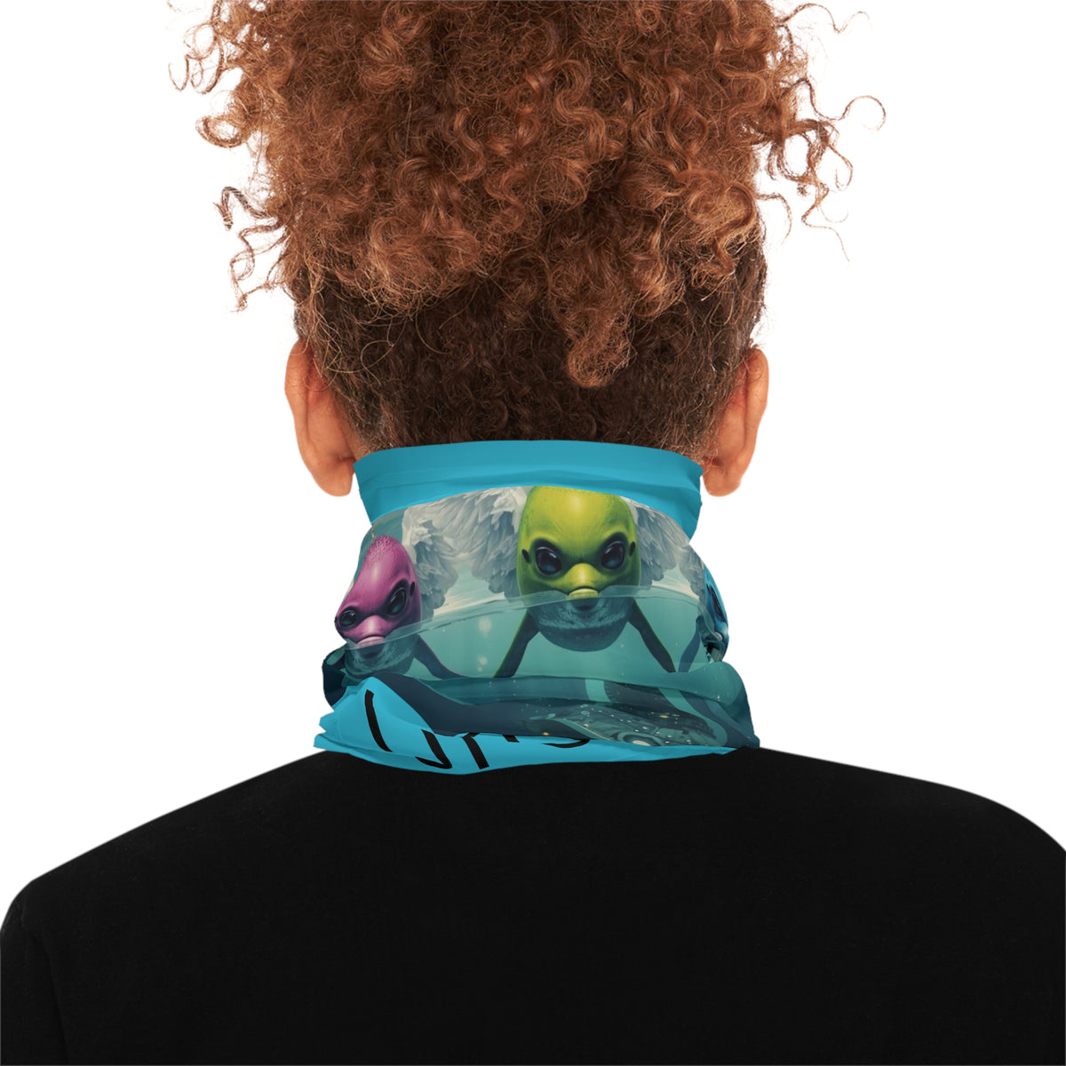 Underwater UAP UFO Neck Gaiter | Alien Sci-Fi Designed Face Mask by GT Artland