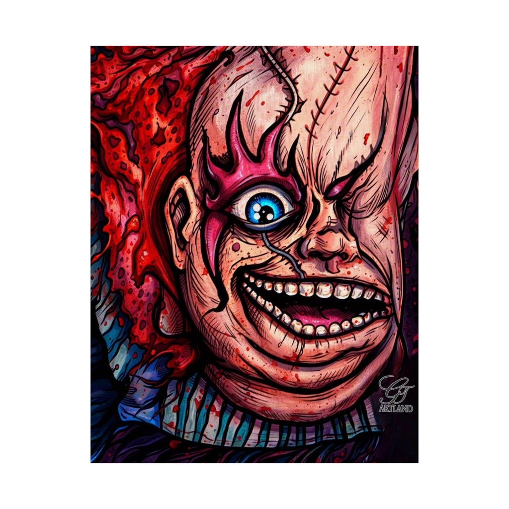 Playtimes Over Horror Elite Designer Matte Vertical Posters by GT Artland