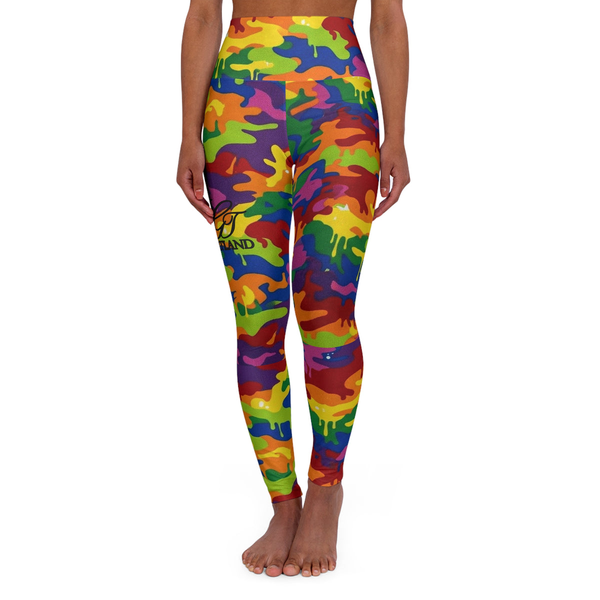 Copy of Killa Klown Scary Grinning Clown Leggings | High Waisted Yoga Leggings by GT Artland