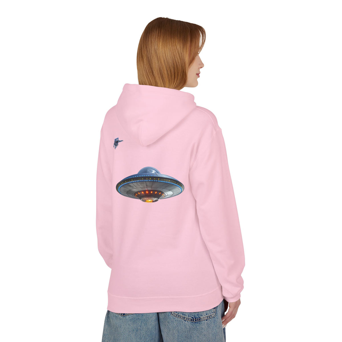 Retro UFO Spaceship Hoodie | Paranormal Alien Abduction Design