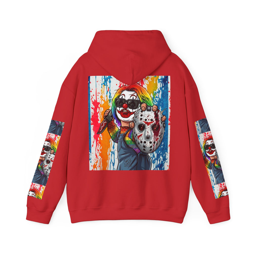 Rainbow Slasher Unisex Heavy Blend Hooded Sweatshirt by GT Artland