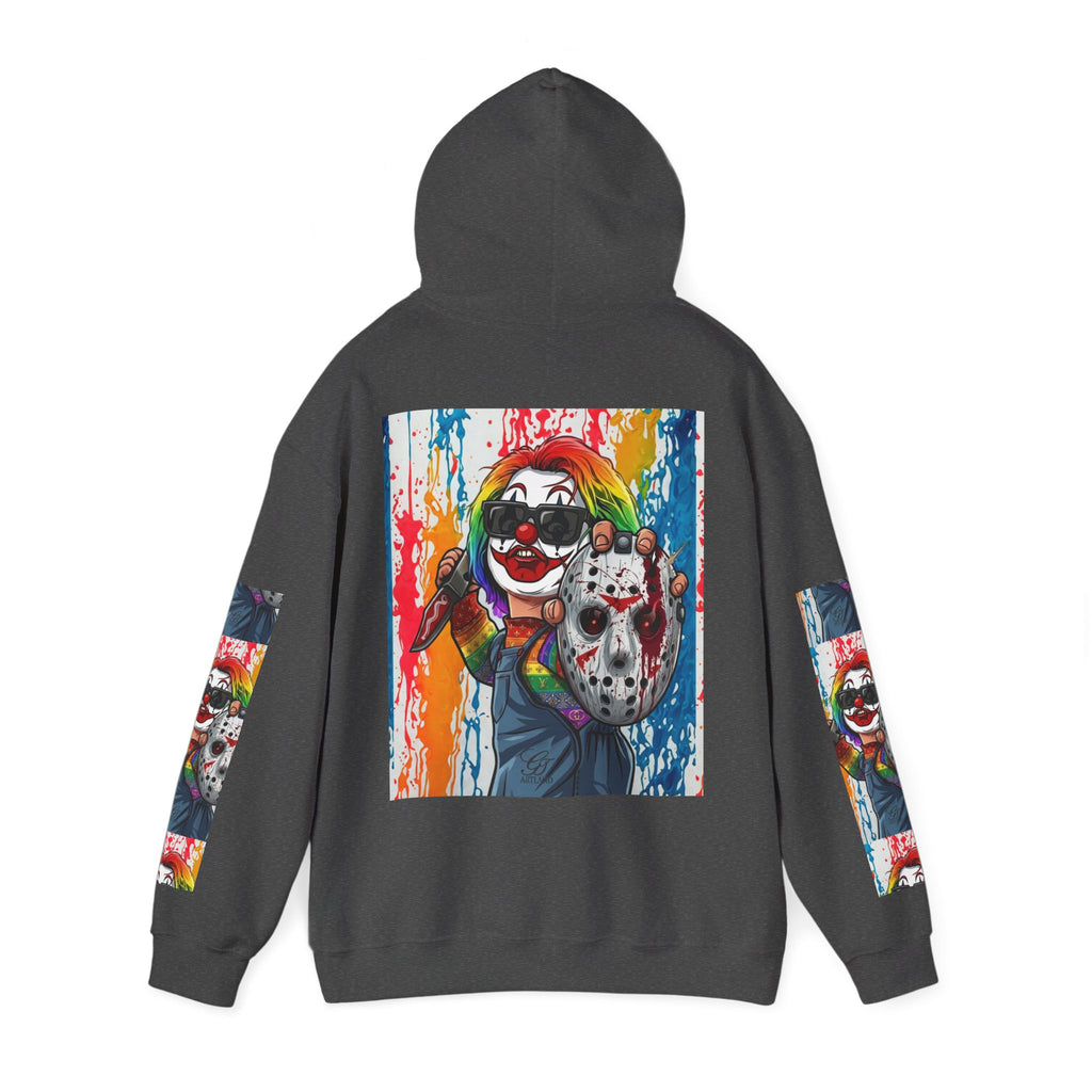 Rainbow Slasher Unisex Heavy Blend Hooded Sweatshirt by GT Artland