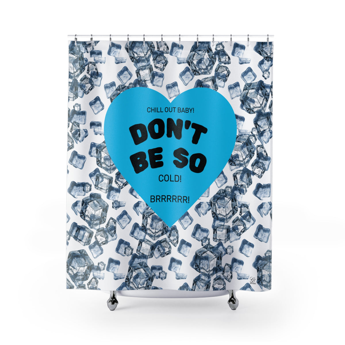 Don’t Be So Cold Shower Curtain | Blue Bathroom Decor