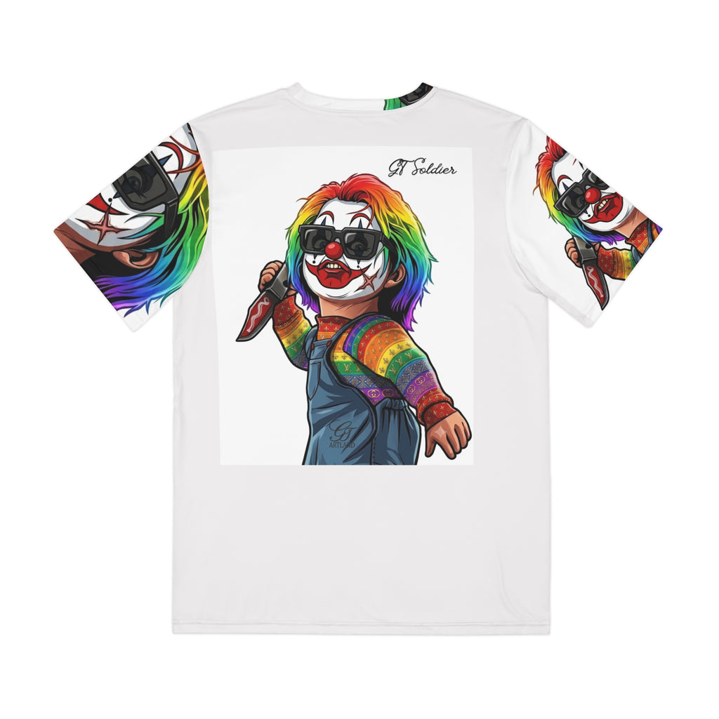 Rainbow Killa Clown Slasher Doll Horror Urban Designer graphic tee | T-Shirt by GT Artland