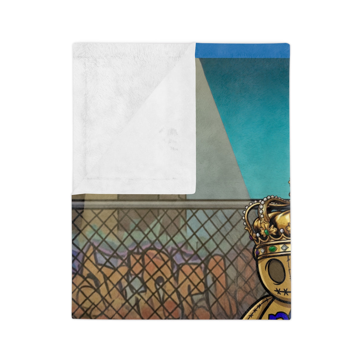 Street Air Brushing Basketball Teddy  Blanket