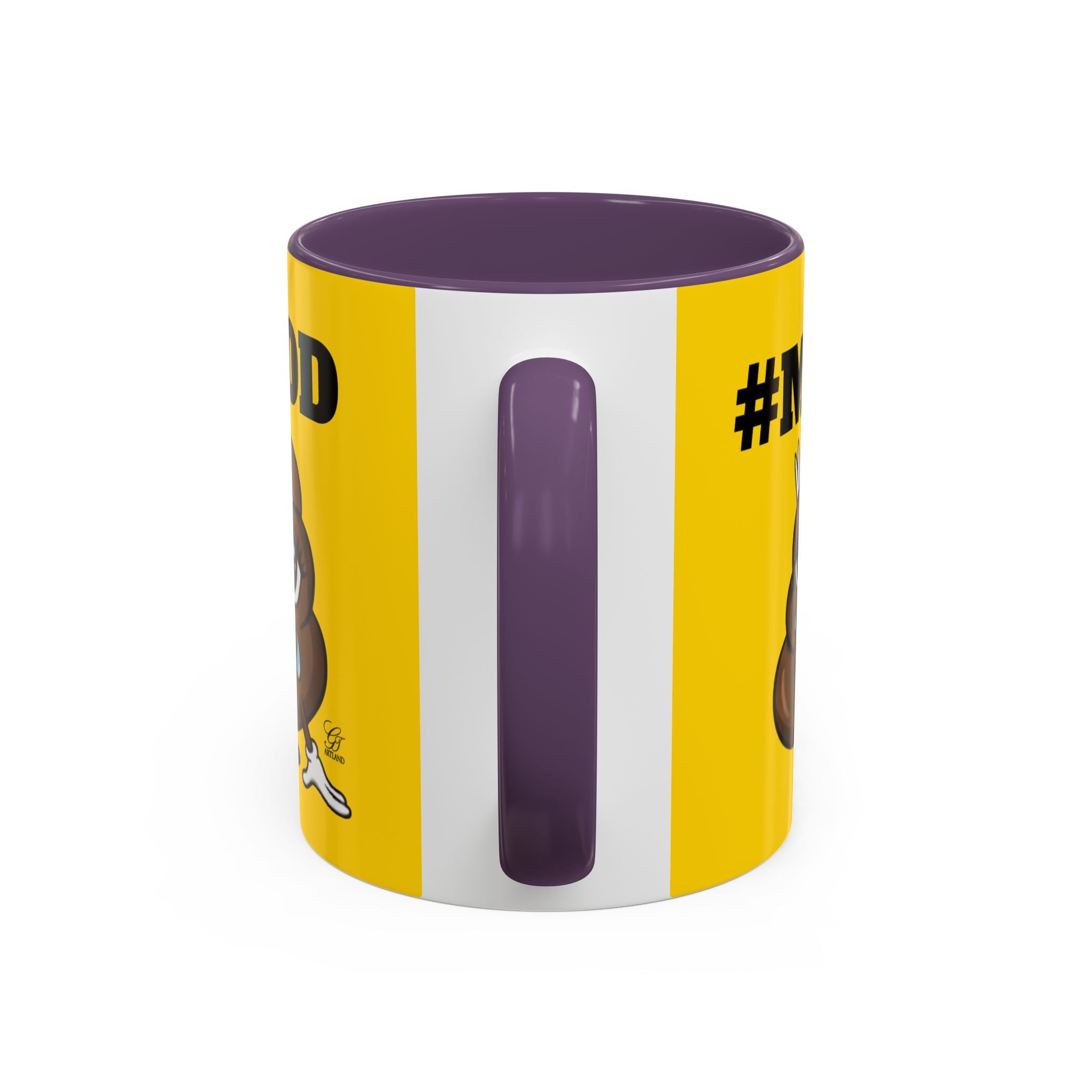 #MOOD Poop Emoji Accent Coffee Mug Yellow Edition — Funny 11/15oz Novelty Mug by GT Artland