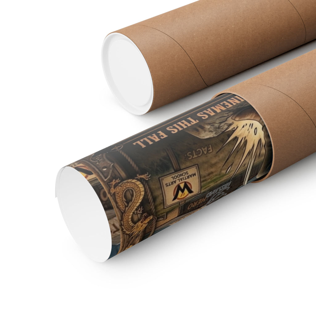 Chuck Norris Movie Poster Matte Vertical Poster | Cowboy Lawman Wall Art by GT Artland