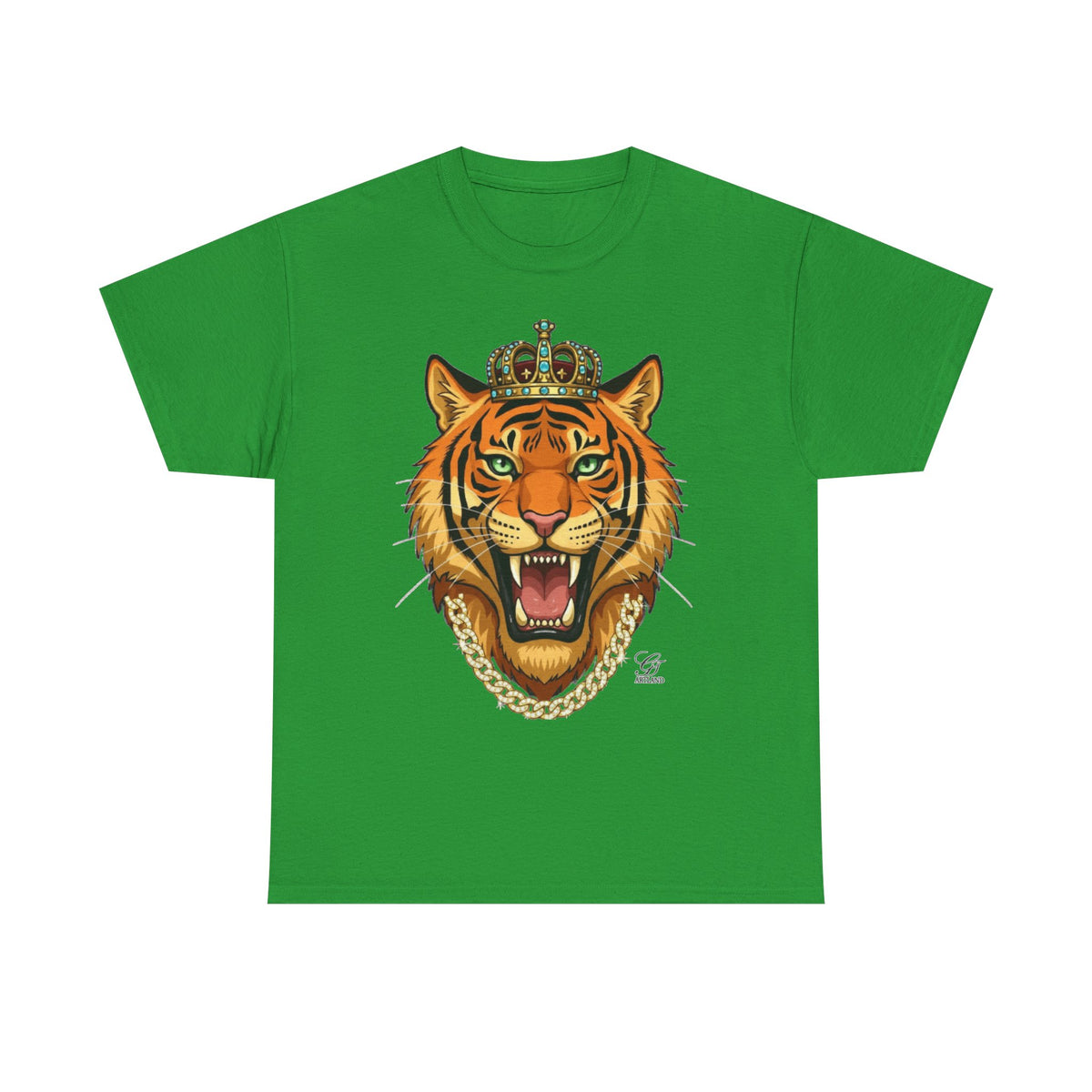 Crowned Roaring Tiger Tee | King Tiger Graphic T-Shirt by GT Artland