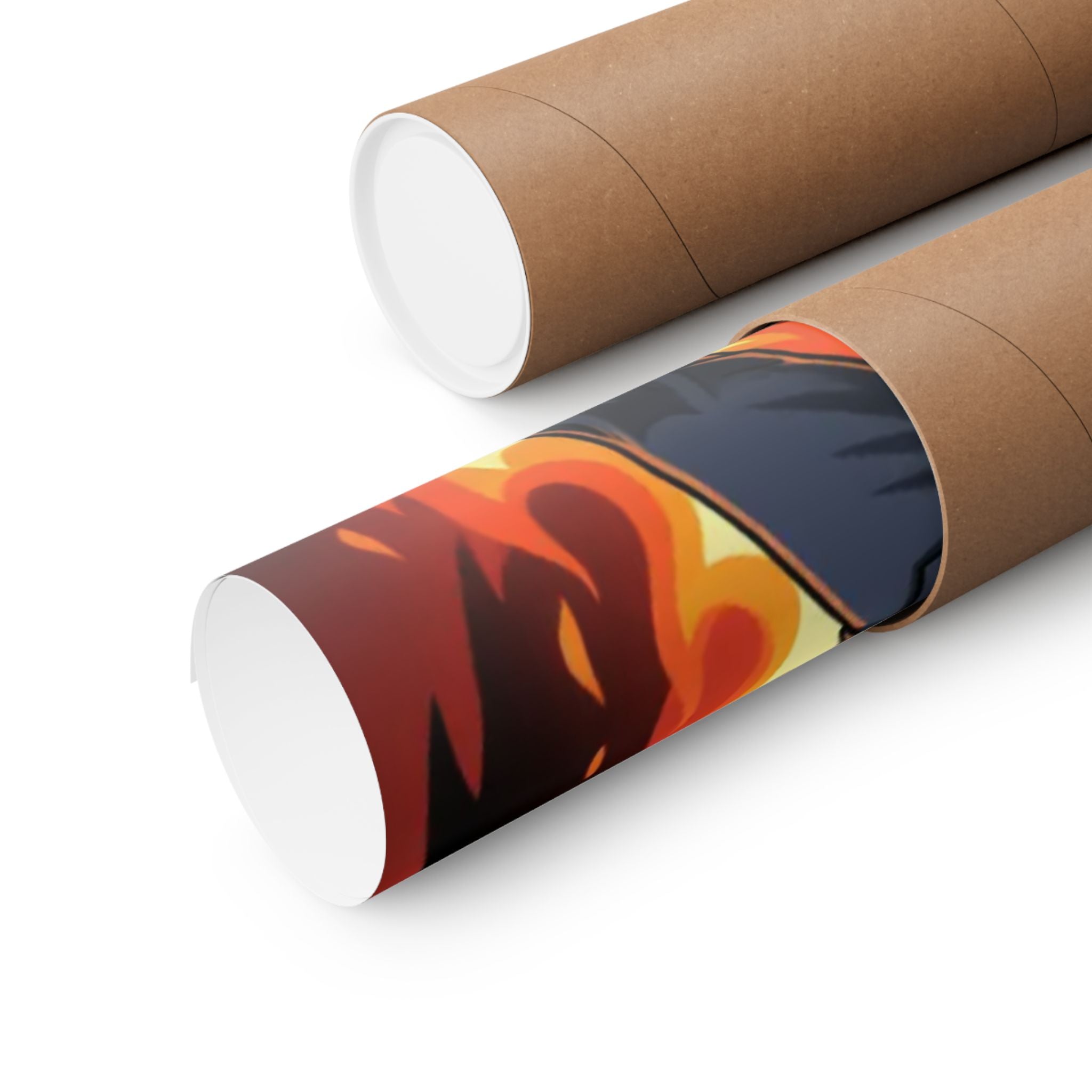 Martial Arts Master Poster | Matte Vertical Poster, Karate Dragon Flames