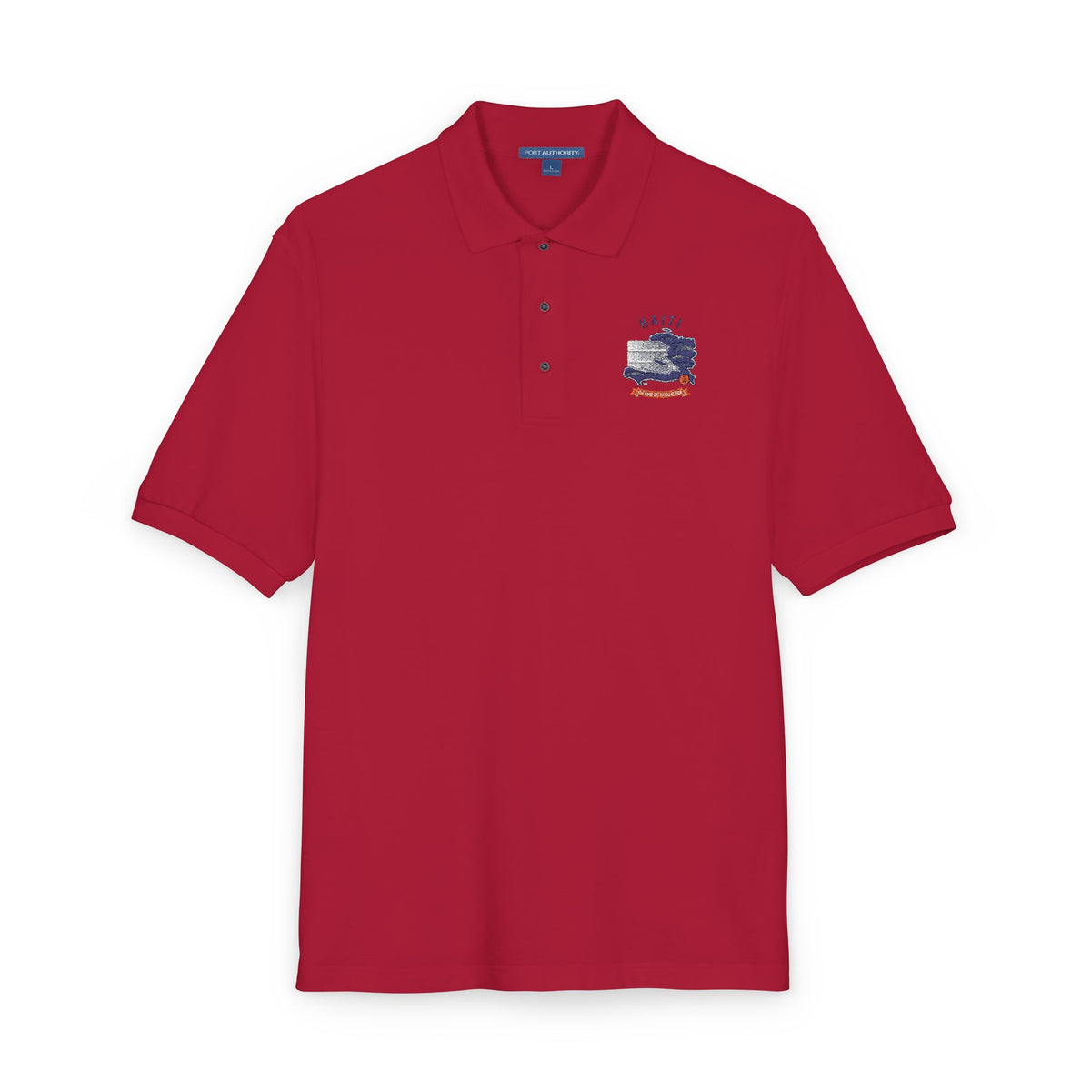 Haitian Map Embroidery Polo - Shirt