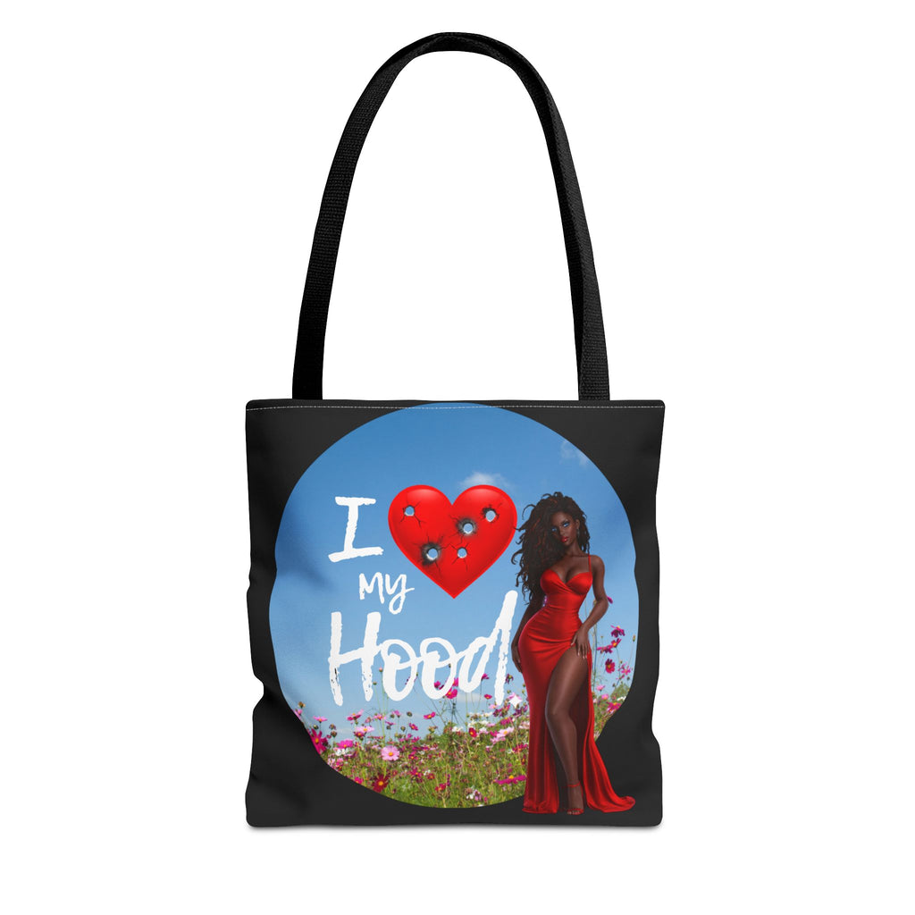 I Love My Hood tote bag | All-over print handbag