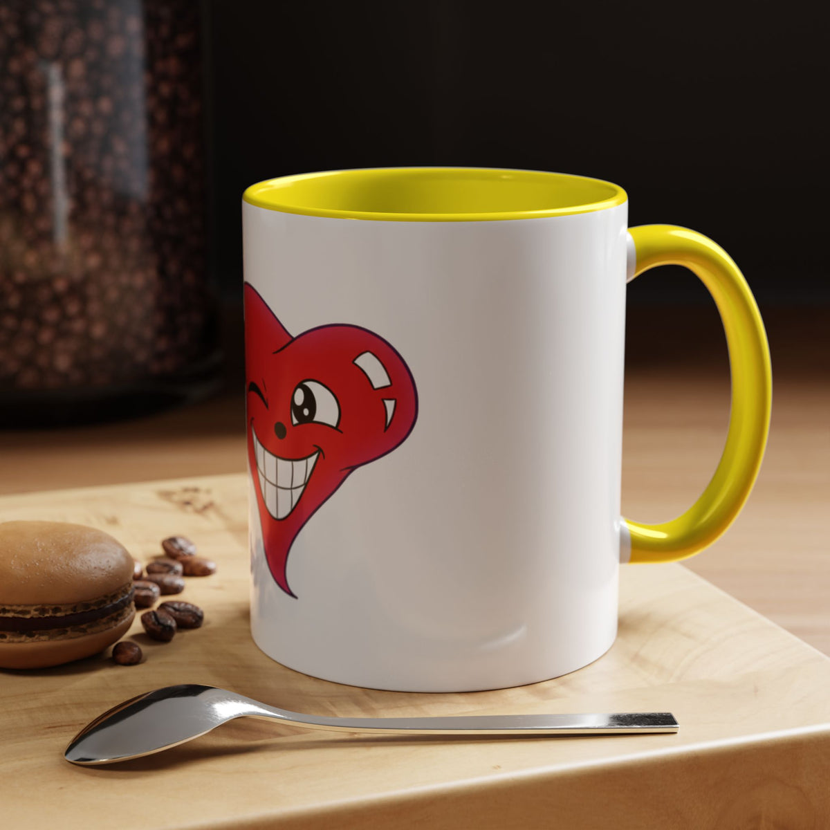 Winking Heart Graphic Mug | Accent Coffee Mug 11oz 15oz