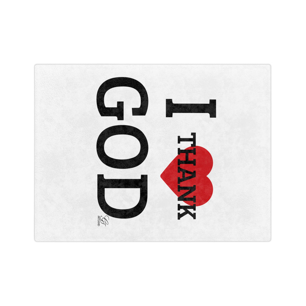 I Love Thank God blanket | Religious faith throw,  decor by GT Artland
