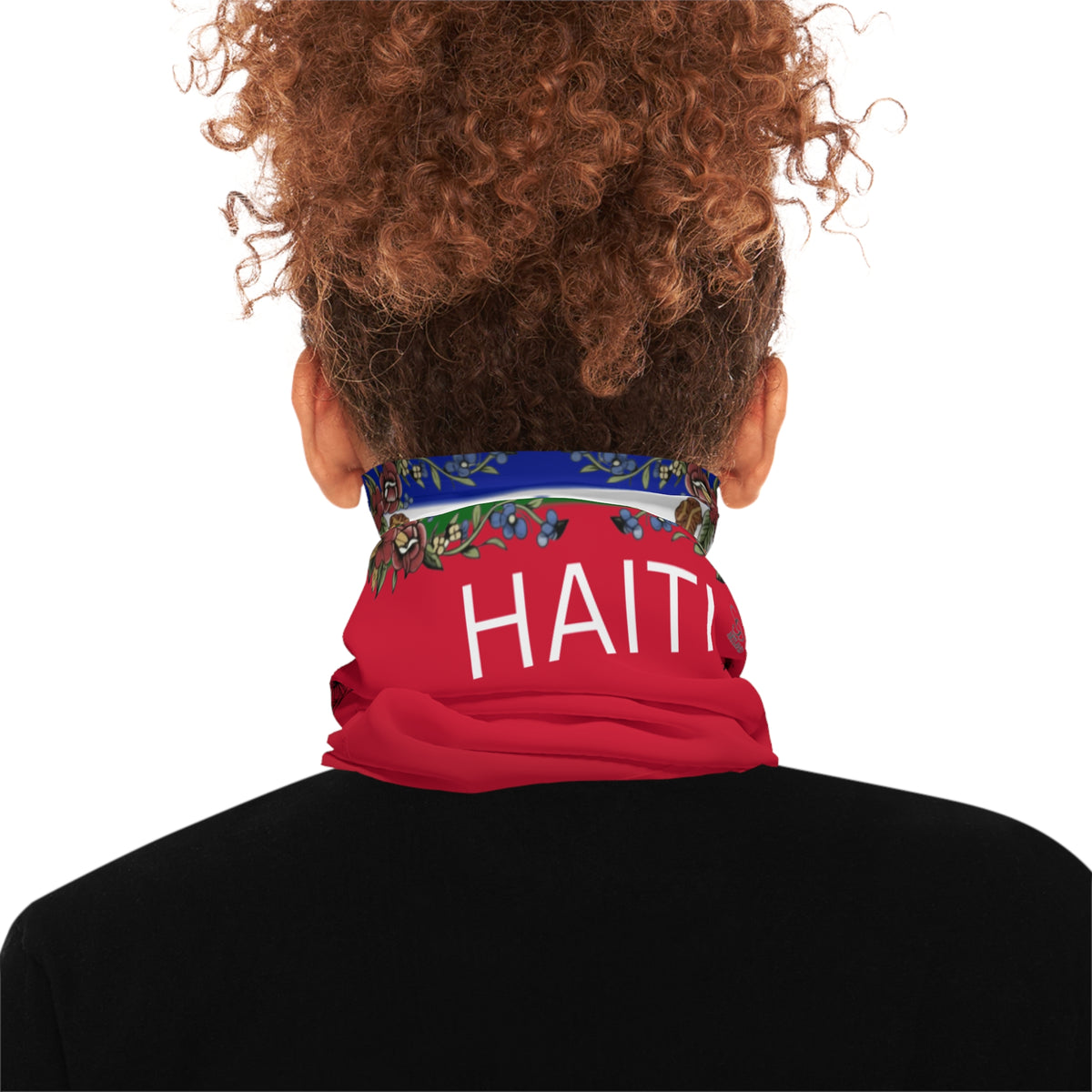 Haitian Flag Heart Neck Gaiter |  Face Covering by GT Artland