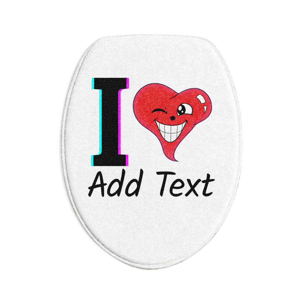 I Love [Custom Text] Personalized I Heart ORIGINAL 3-Piece Bath Mat Set by GT Artland