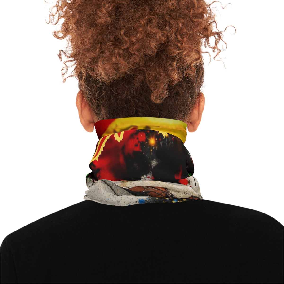 Spain Flag Graffiti Neck Gaiter – Spanish Pride Face Covering by GT Artland