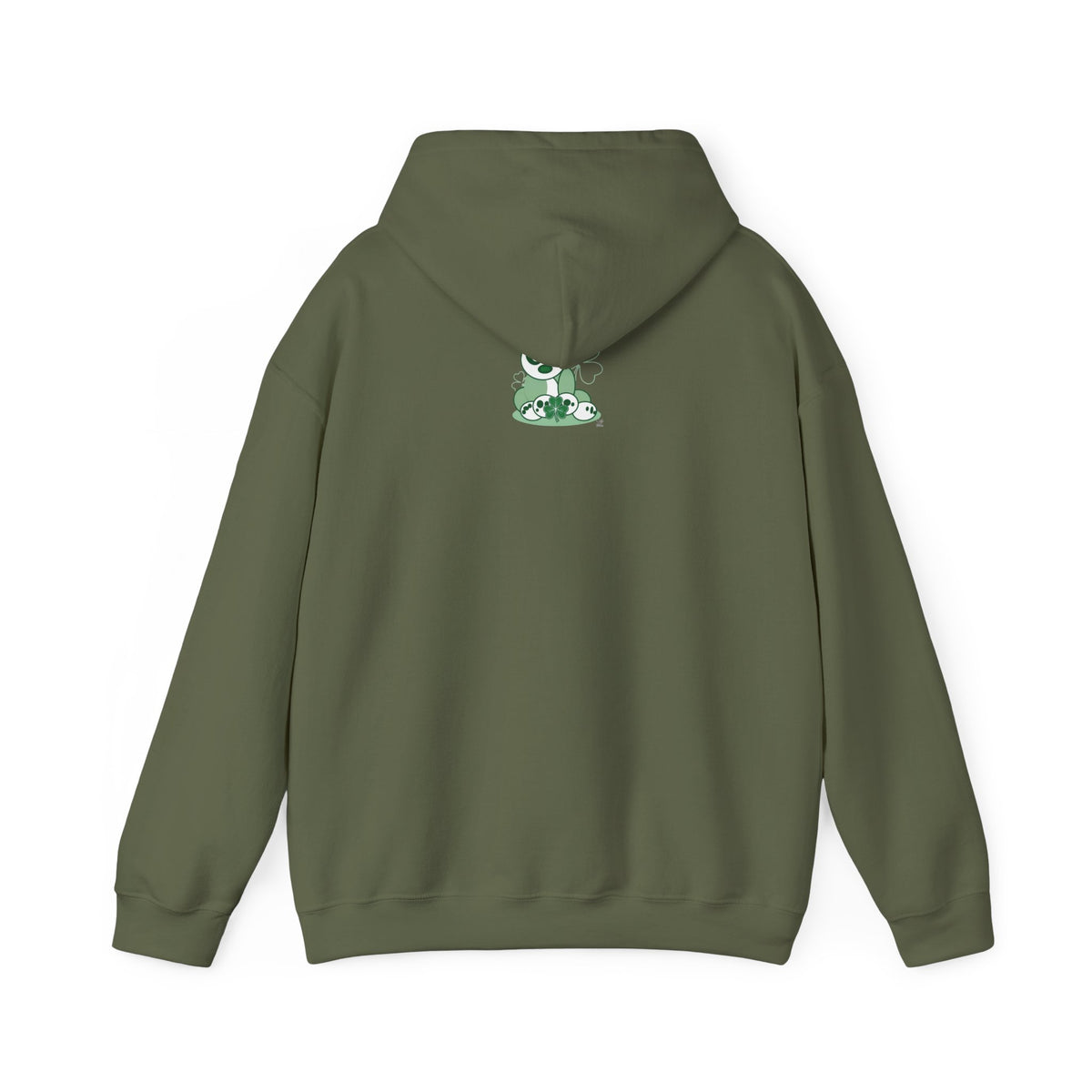 Green Panda with Bamboo Hoodie