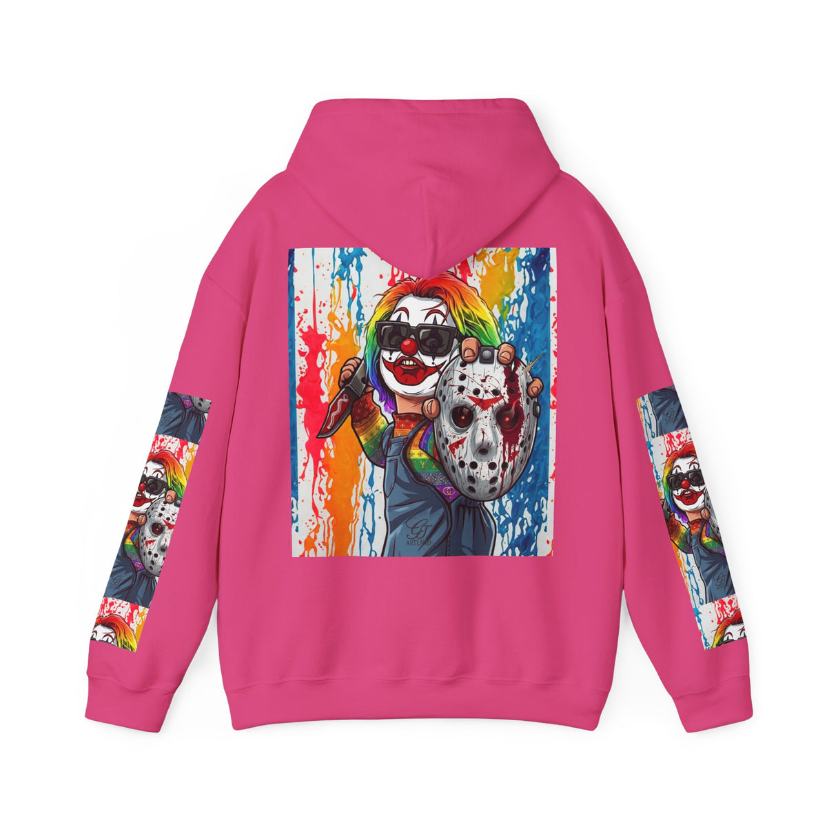 Rainbow Slasher Unisex Heavy Blend Hooded Sweatshirt by GT Artland