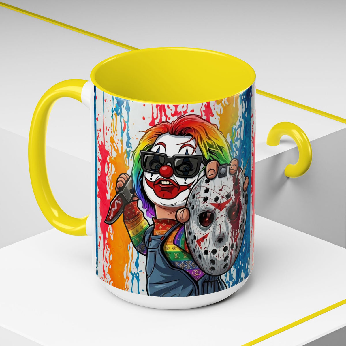 Rainbow Slasher Color Drip Designer GT Soldier Edition | Accent Coffee Mug 11oz 15oz