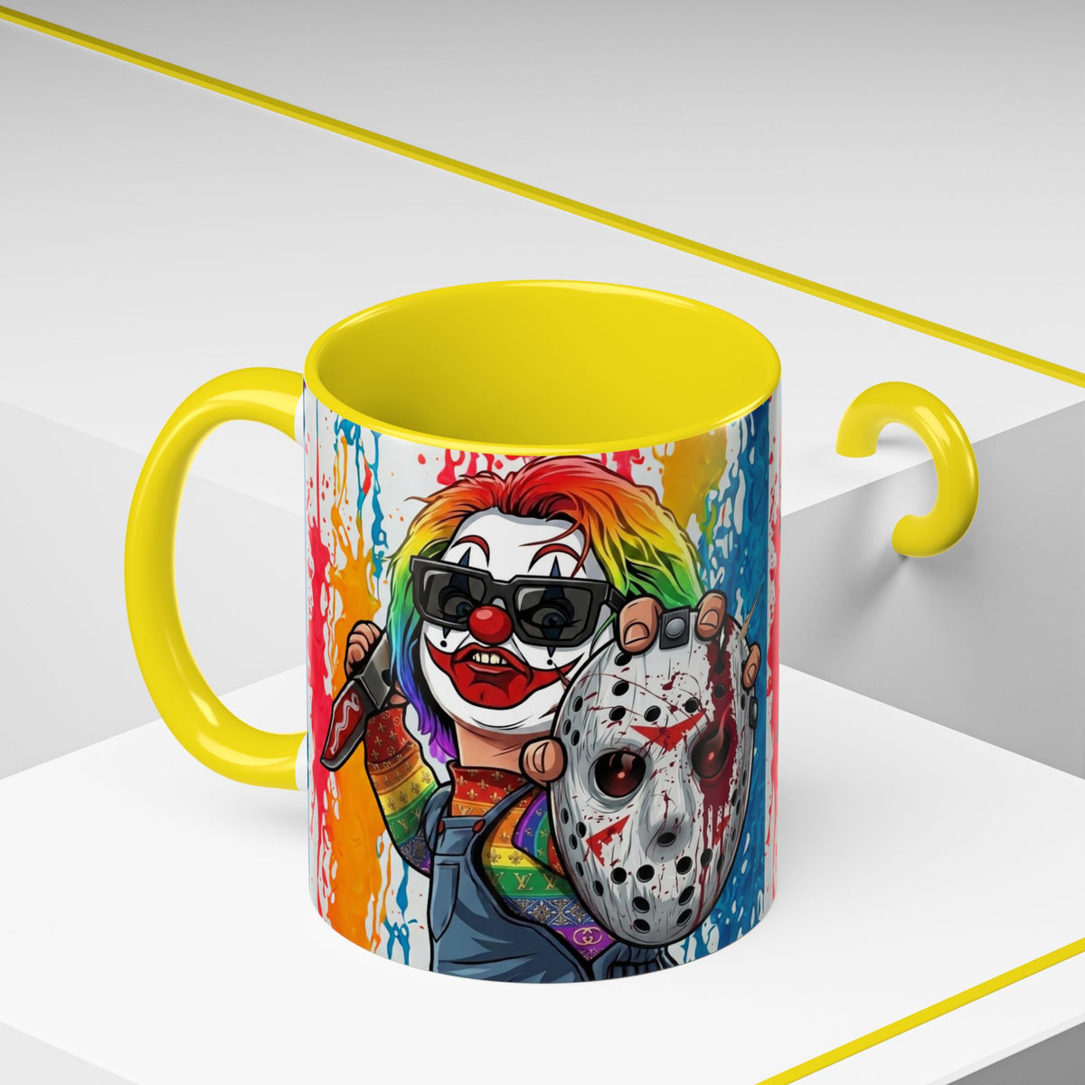 Rainbow Slasher Color Drip Designer GT Soldier Edition | Accent Coffee Mug 11oz 15oz