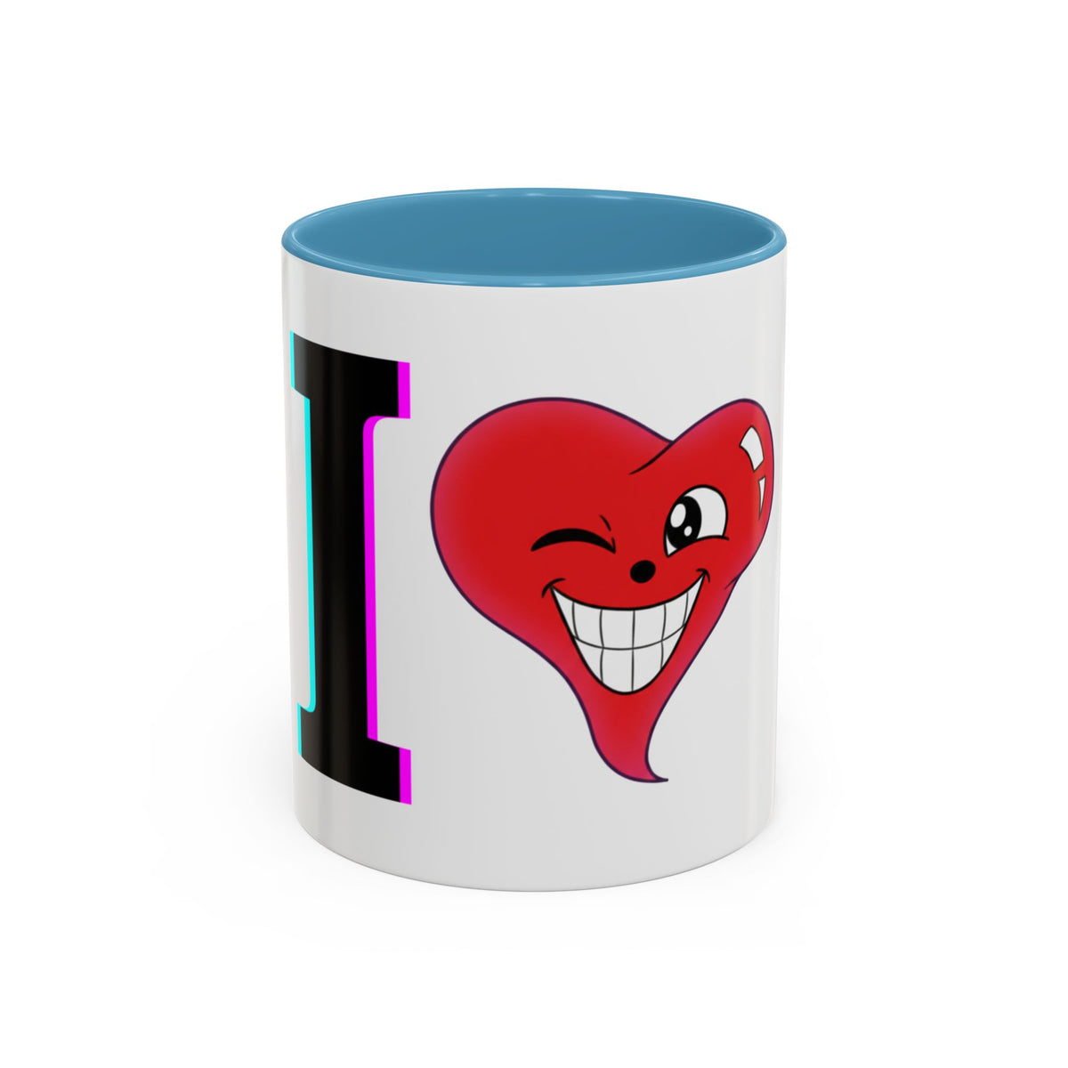 Winking Heart Graphic Mug | Accent Coffee Mug 11oz 15oz