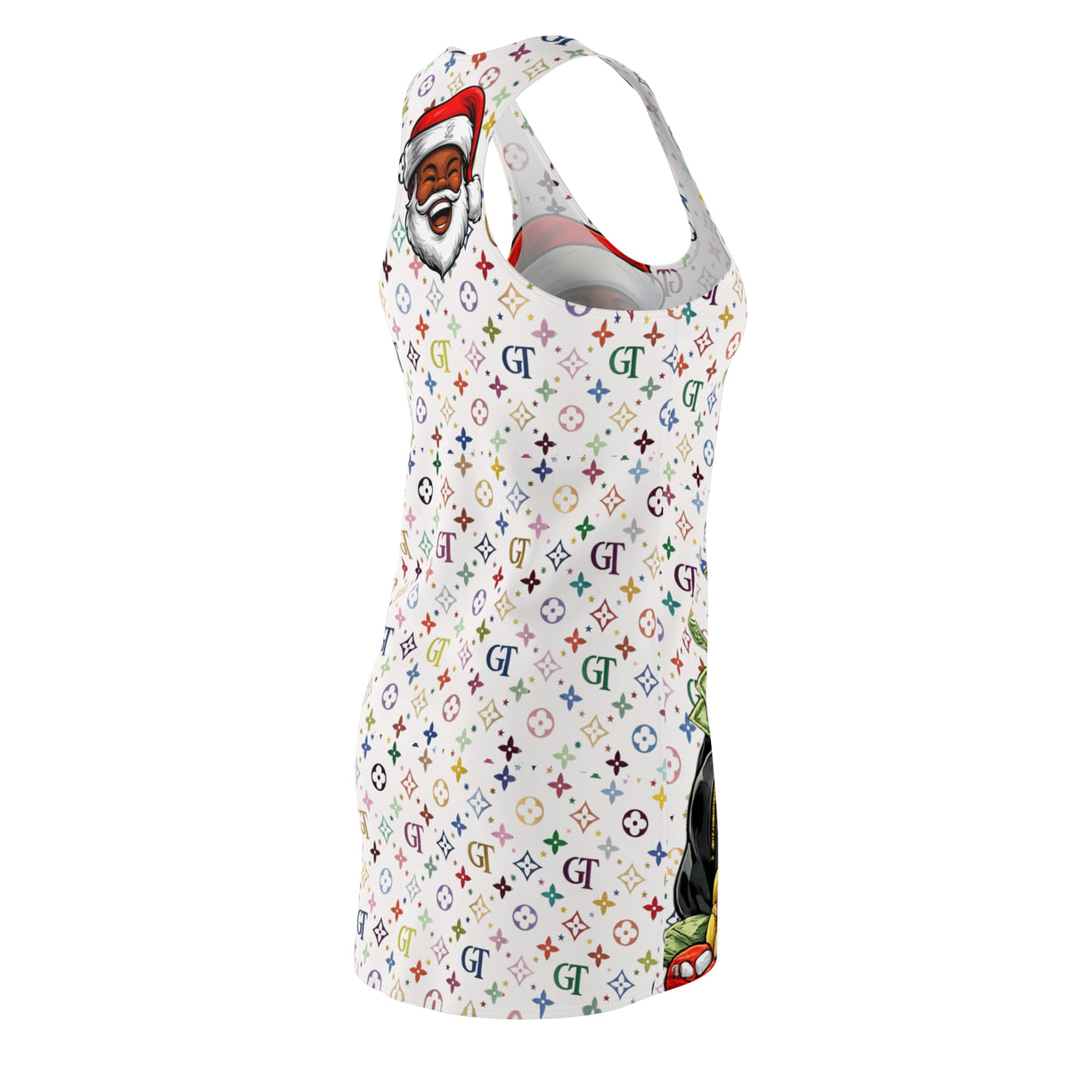 Santa Money Christmas Racerback Dress by GT Artland