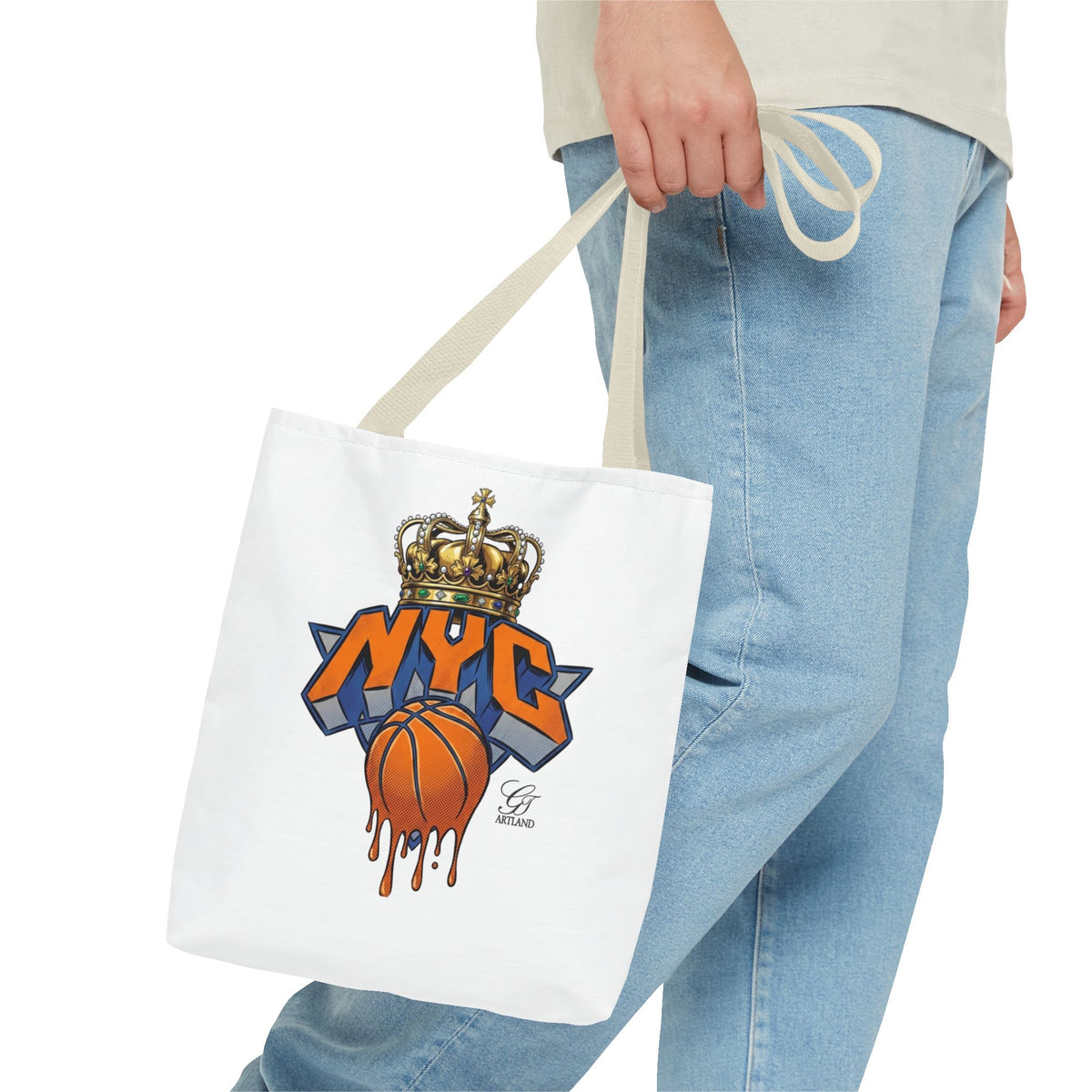 NYC Crown Basketball tote bag | Streetwear City Sports design