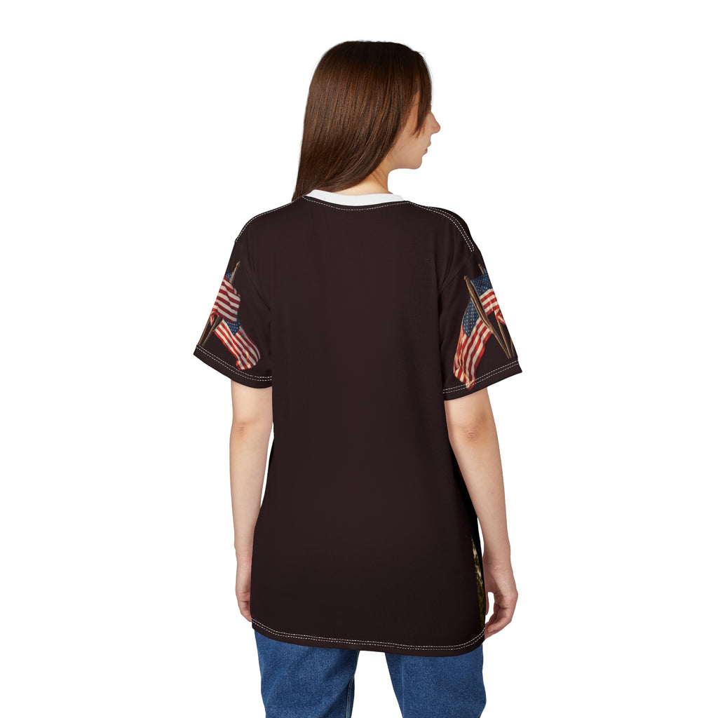 God Bless America 2026 Tee | Patriotic All-Over Print Shirt