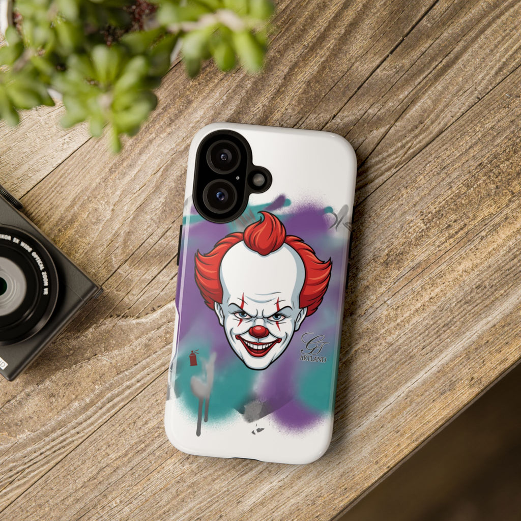 Scary Clown Phone Case | Tough iPhone Case, Horror by GT Artland