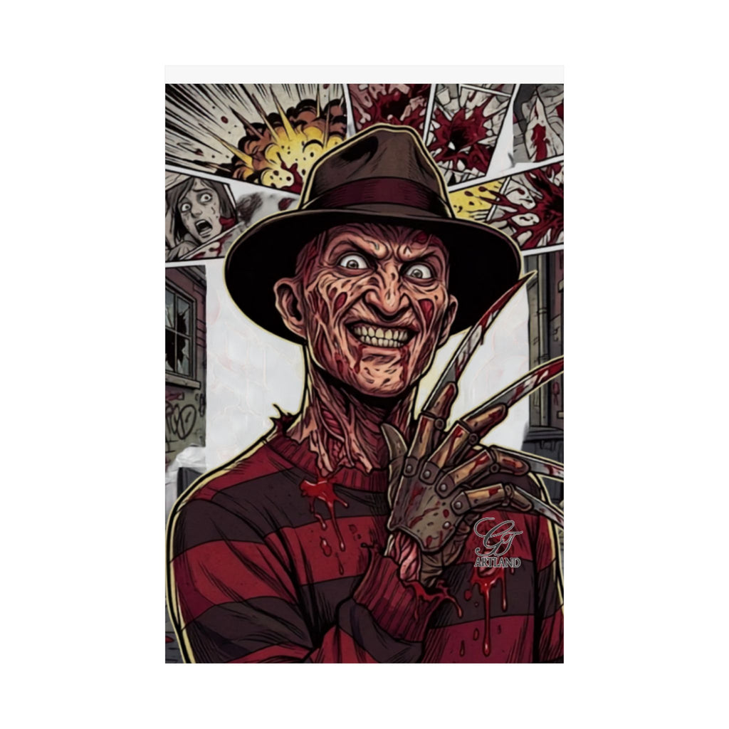 Elm Street Gangsta Horror  Airbrush Matte Vertical Posters by GT Artland