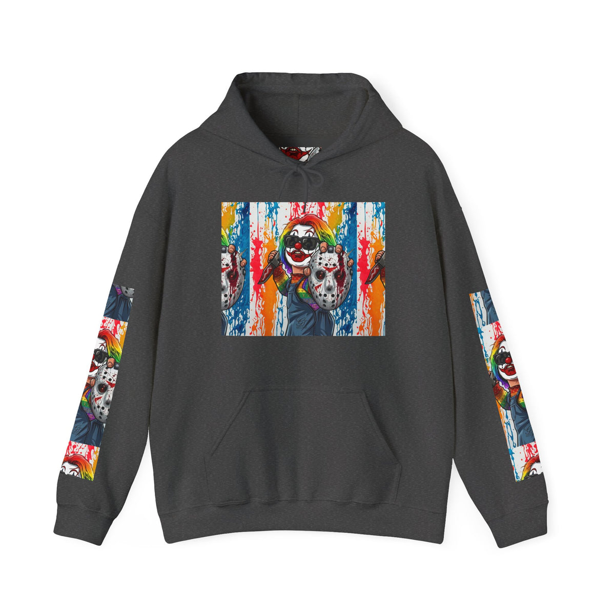 Rainbow Slasher Unisex Heavy Blend Hooded Sweatshirt by GT Artland