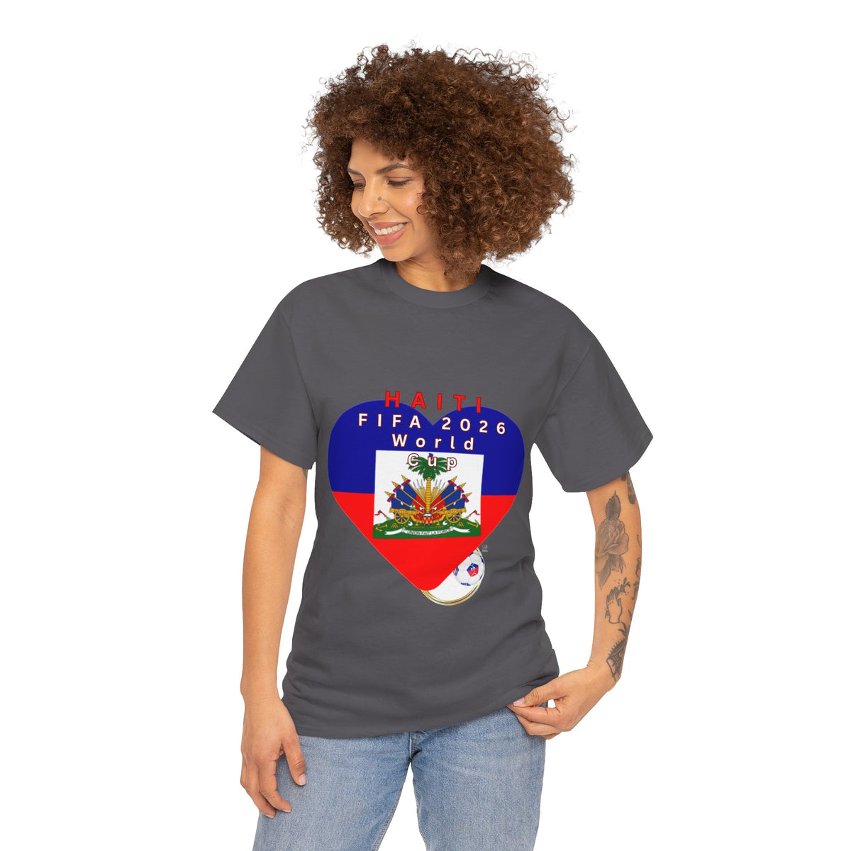 Heart of The Haitian Flag Tee