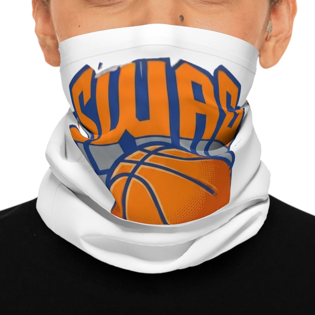 Dripping Basketball SWAG Neck Gaiter | Sports Face Covering by GT Artland