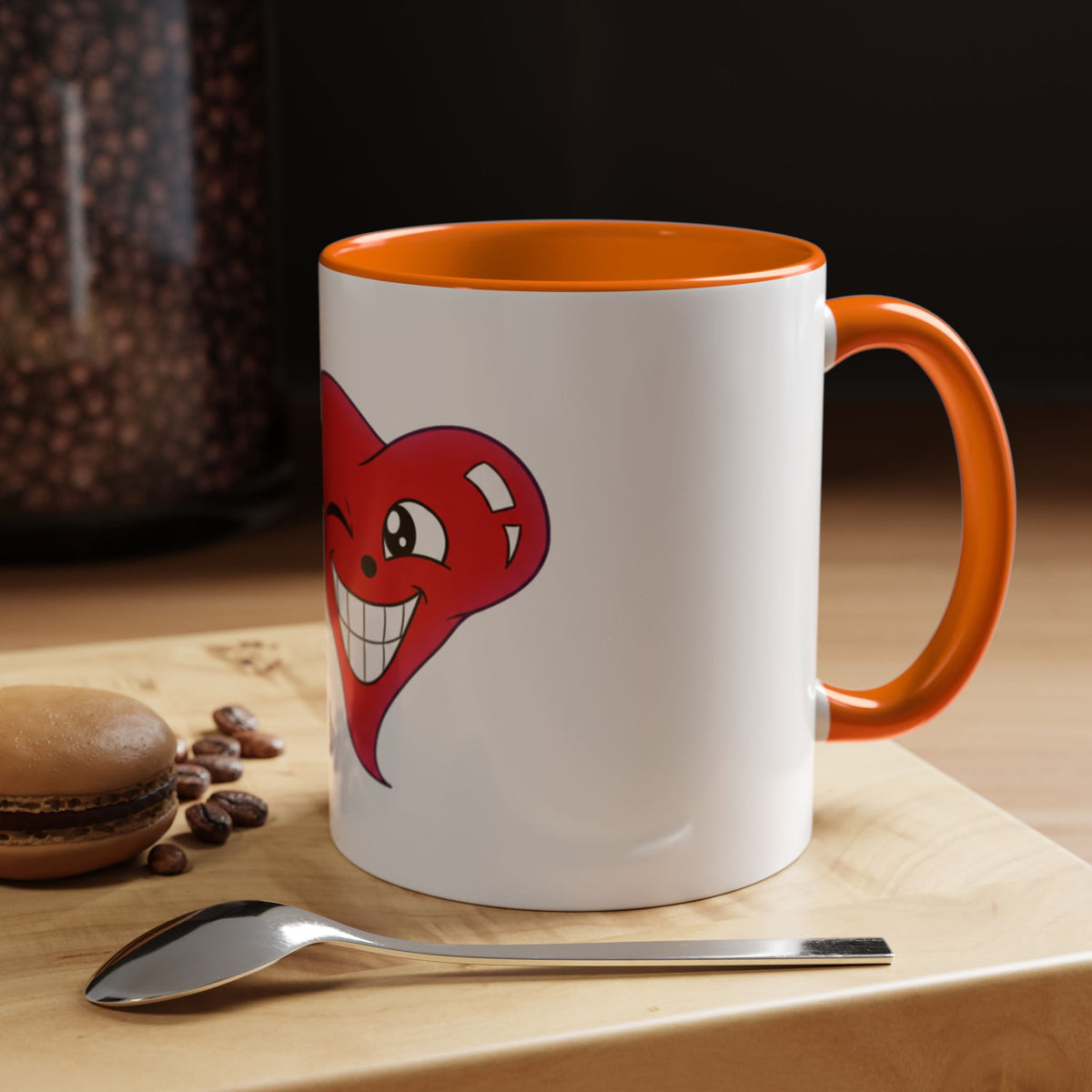 Winking Heart Graphic Mug | Accent Coffee Mug 11oz 15oz