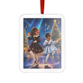 Dancing Sisters  in Dresses Christmas Acrylic Ornament