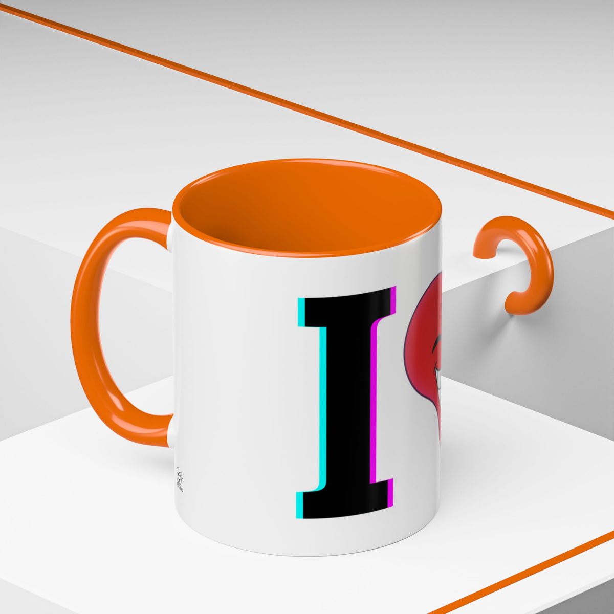 Winking Heart Graphic Mug | Accent Coffee Mug 11oz 15oz